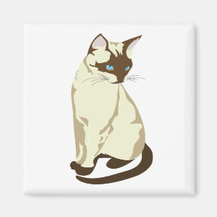 NIEDLICHE KATZE MIT BLUE AUGEN MAGNET