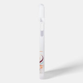 Niedliche Katze mit Blume Papierausschnitt Case-Mate iPhone Hülle (Rückseite / Links)