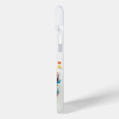 Niedliche Katze mit Blume Papierausschnitt Case-Mate iPhone Hülle (Rückseite / Links)