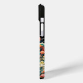 Niedliche Katze mit Blume Papierausschnitt Case-Mate iPhone Hülle (Rückseite / Links)