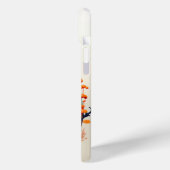 Niedliche Katze mit Blume Papierausschnitt Case-Mate iPhone Hülle (Rückseite / Links)