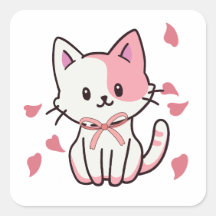 Niedliche Katze mit Bogen