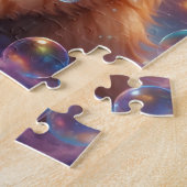 Niedliche Katze mit Bubbles AI erzeugt Puzzle (Seite)