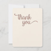 Niedliche Katze mit Dankeschön Karte (Rückseite)