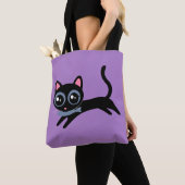 Niedliche Katze mit Fisch Tasche (Von Nahem)