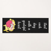 Niedliche Katze mit Herz Yogamatte (Vorderseite (Horizontal))