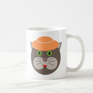 Niedliche Katze mit Hut Kaffeetasse