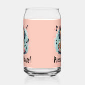 Niedliche Katze mit Kopfhörern Kawaii Music Lover  Dosenglas (Links)