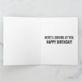 NIEDLICHE KATZE MIT KUCHERGEBURTSTAGSKARTE KARTE (Innenseite)