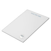 Niedliche Katze mit Preisfisch Notizblock (angewinkelt)