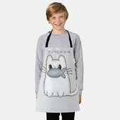 Niedliche Katze mit Preisfisch Schürze (Getragen)