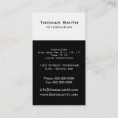 Niedliche Katze mit rote Rose Visitenkarte (Rückseite)