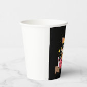 Niedliche Katze mit Sonnenbrille Katze Bowling spi Pappbecher (Rechts)