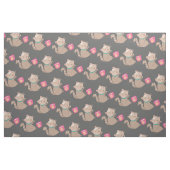 Niedliche Katze mit Teacup-Cartoon Stoff (Fat Quarter (45,7 x 55,9 cm))