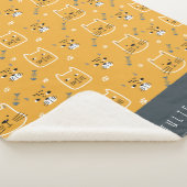 Niedliche Katze Moderner Mustername Sherpadecke (3/4)