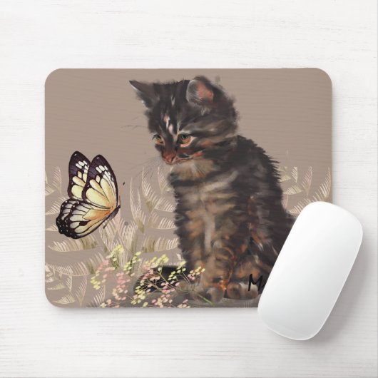 Niedliche Katze Mousepad (Mit Mouse)