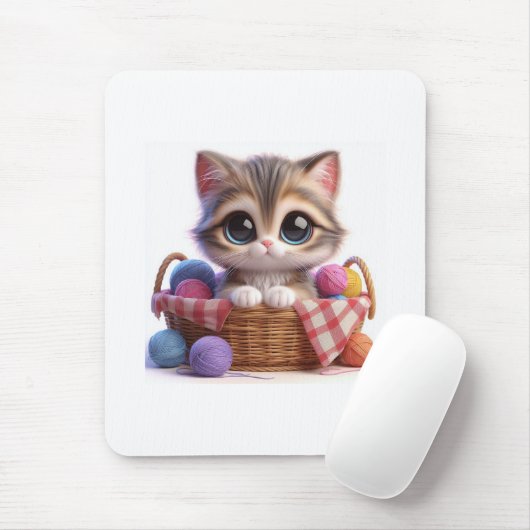 Niedliche Katze Mousepad (Mit Mouse)