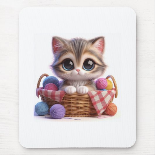 Niedliche Katze Mousepad (Vorne)