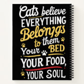 Niedliche Katze Notizblock (Rückseite)