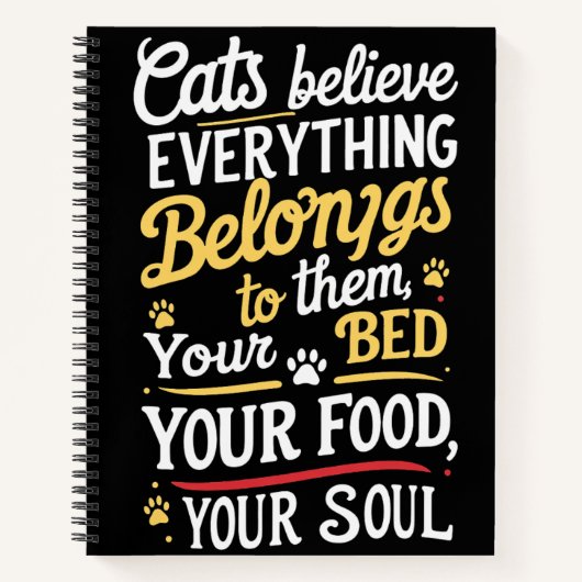 Niedliche Katze Notizblock (Vorderseite)