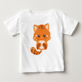 Niedliche Katze, Orangenkatze, Katze, Kitty, Kitte Baby T-shirt (Vorderseite)