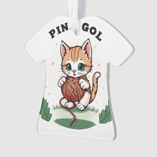 niedliche Katze Ornament (Vorderseite)