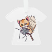 niedliche Katze Ornament (Rückseite)