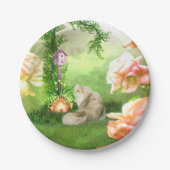 Niedliche Katze Pappteller (Vorderseite)