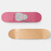 Niedliche Katze Personalisiert Skateboard (Horizontal)