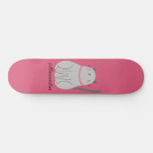Niedliche Katze Personalisiert Skateboard (Horizontal)