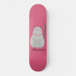 Niedliche Katze Personalisiert Skateboard