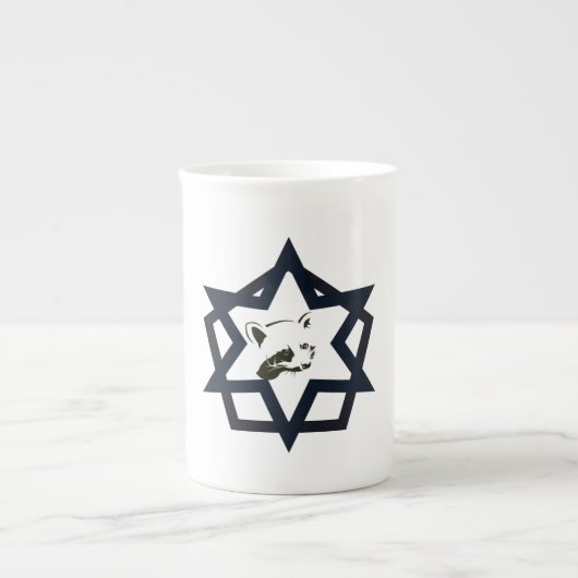 Niedliche Katze Porzellantasse (Vorderseite)