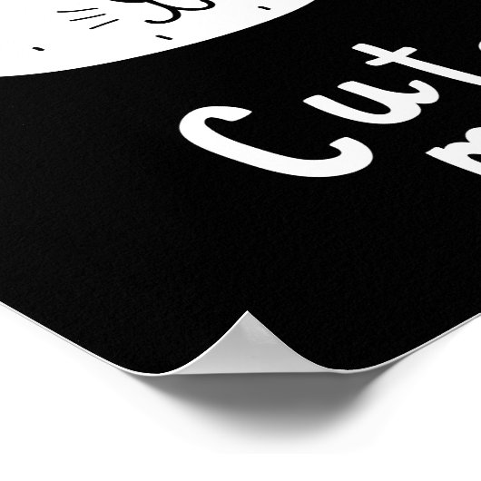 Niedliche Katze Poster (Ecke)