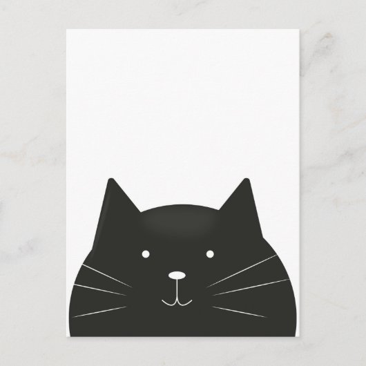 Niedliche Katze Postkarte (Vorderseite)