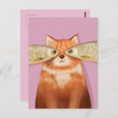 Niedliche Katze Postkarte (Vorne/Hinten)