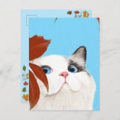 Niedliche Katze Postkarte (Vorne/Hinten)