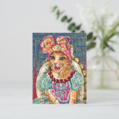 Niedliche Katze Postkarte (Stehend Vorderseite)