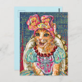 Niedliche Katze Postkarte (Vorne/Hinten)