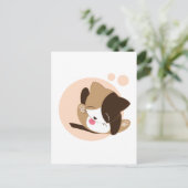 Niedliche Katze Postkarte (Stehend Vorderseite)