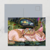 Niedliche Katze Postkarte (Vorne/Hinten)