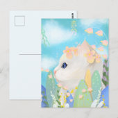 Niedliche Katze Postkarte (Vorne/Hinten)