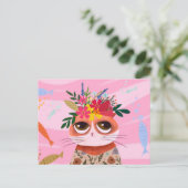 Niedliche Katze Postkarte (Stehend Vorderseite)