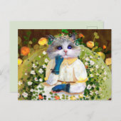 Niedliche Katze Postkarte (Vorne/Hinten)