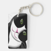 Niedliche Katze Schlüsselanhänger (Rückseite)