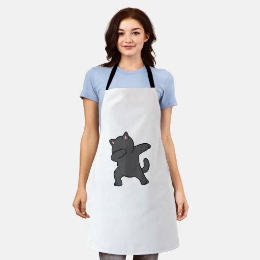 Niedliche Katze Schürze (Getragen)