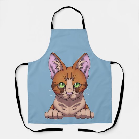 Niedliche Katze Schürze (Vorderseite)