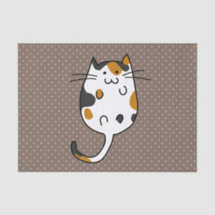 Niedliche Katze Seidenpapier