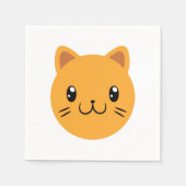 Niedliche Katze Serviette (Vorderseite)