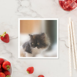 Niedliche Katze Serviette