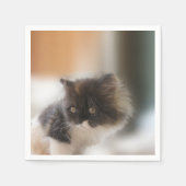 Niedliche Katze Serviette (Vorderseite)